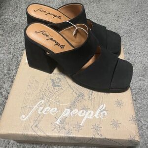 NEW Free People block heels Love is Everywhere